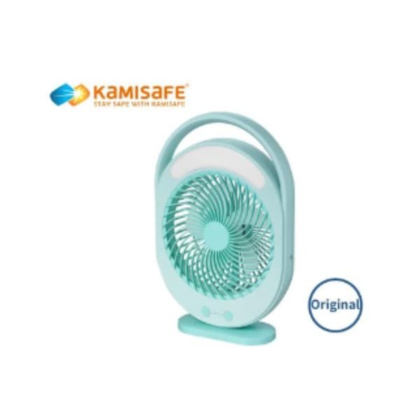 Kamisafe Rechargeable LED Multi-Functional Fan,4500mAh,3 Speed,With Night Light,Table Fan