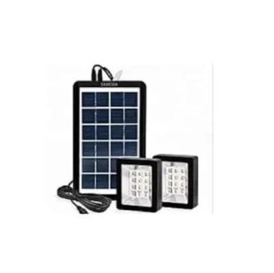 Solar Lighting Kit With Phone Charging And Inbuilt Battery 2 Bulbs